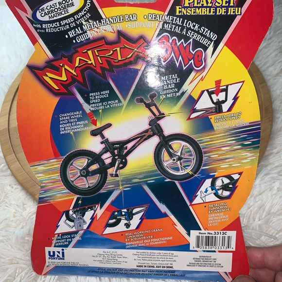 Vintage 2000 Matrix Bike BMX UNI FORTUNE No. 3313C Finger Bike NEW SEALED - Picture 3 of 4